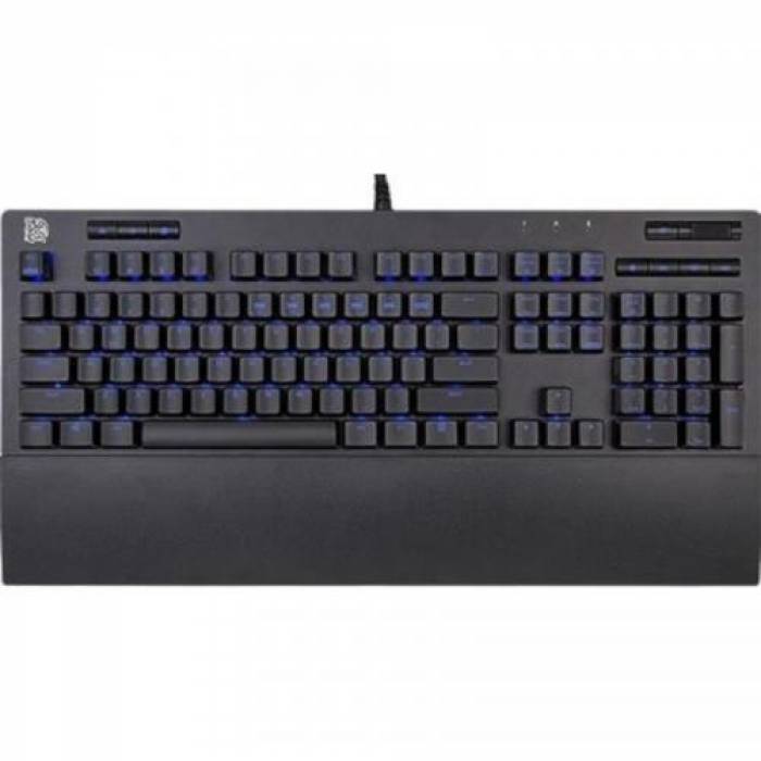 Tastatura Thermaltake Tt eSPORTS Neptune TTC Brown, Blue LED, USB, Black