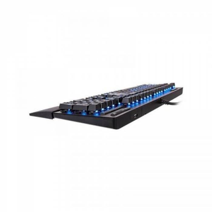 Tastatura Thermaltake Tt eSPORTS Neptune TTC Brown, Blue LED, USB, Black