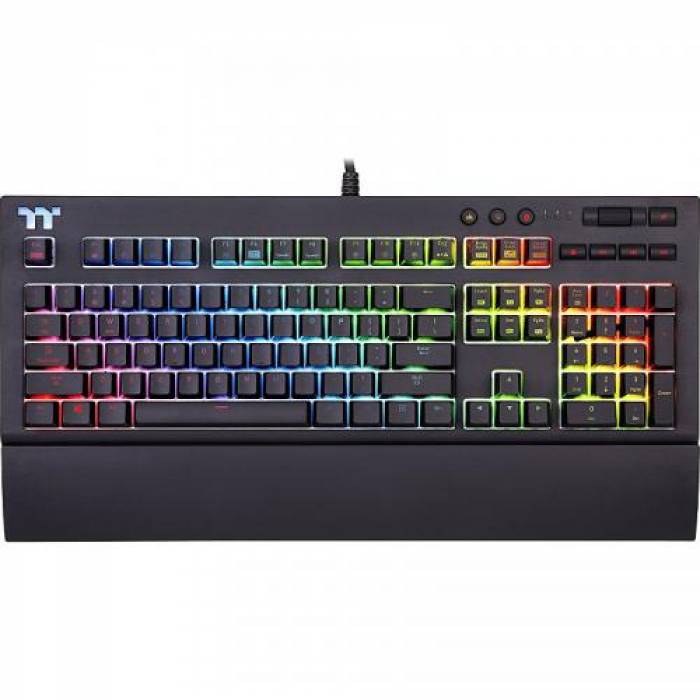 Tastatura Thermaltake Tt eSPORTS Premium X1 Cherry MX Silver, USB, Black