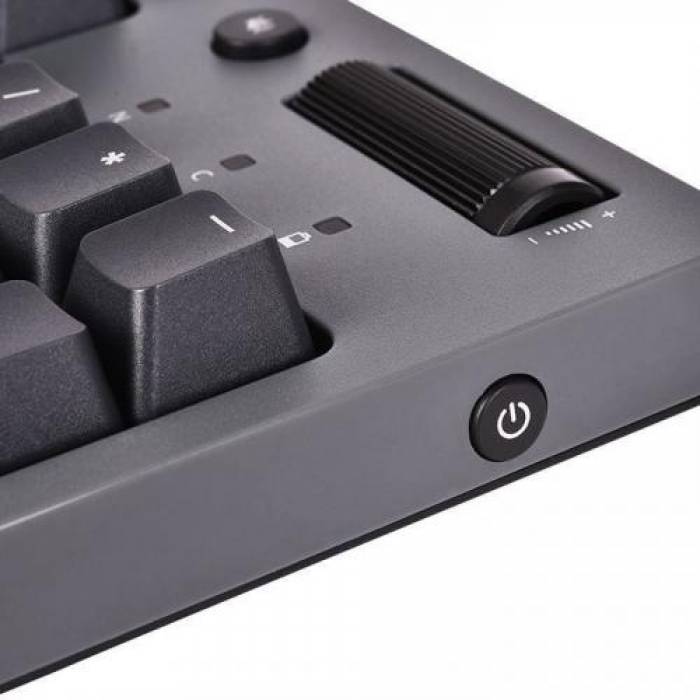 Tastatura Thermaltake W1 Cherry MX Red ​Mecanica, Wireless, Silver
