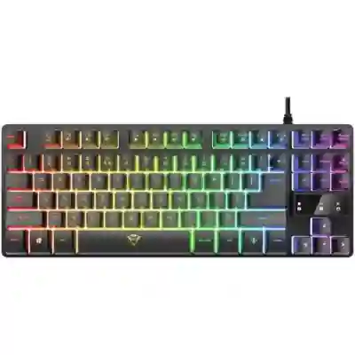 Tastatura Trust GXT 833 Thado TKL, RGB LED, USB, Black