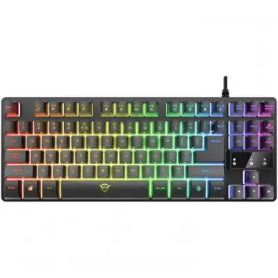 Tastatura Trust GXT 833 Thado TKL, RGB LED, USB, Black