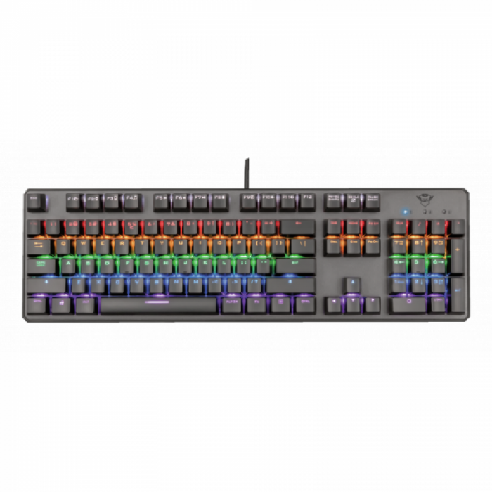 Tastatura Trust GXT 865 Asta RGB LED Mechanica, USB, Black