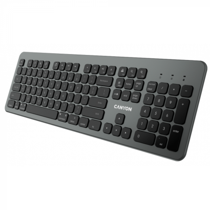 Tastatura Wireless Canyon Ultra-slim BK-10 for MAC, Bluetooth, Black