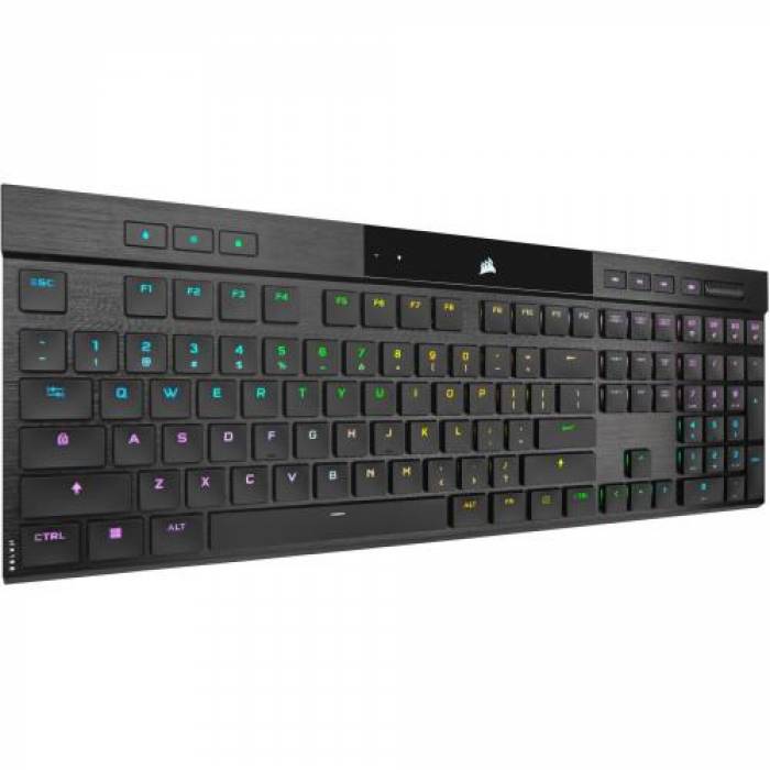 Tastatura Wireless Corsair K100 AIR Wireless, RGB LED, USB Wireless/Bluetooth, Black