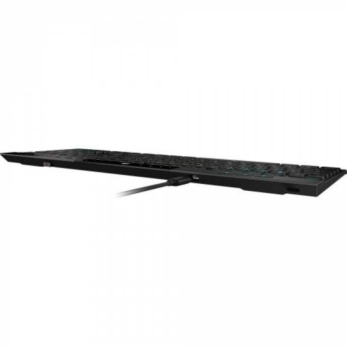 Tastatura Wireless Corsair K100 AIR Wireless, RGB LED, USB Wireless/Bluetooth, Black
