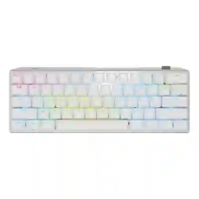 Tastatura Wireless Corsair K70 PRO MINI, RGB LED, USB Wireless/Bluetooth, White