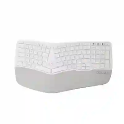 Tastatura Wireless Delux GM902, USB Wireless/Bluetooth, White