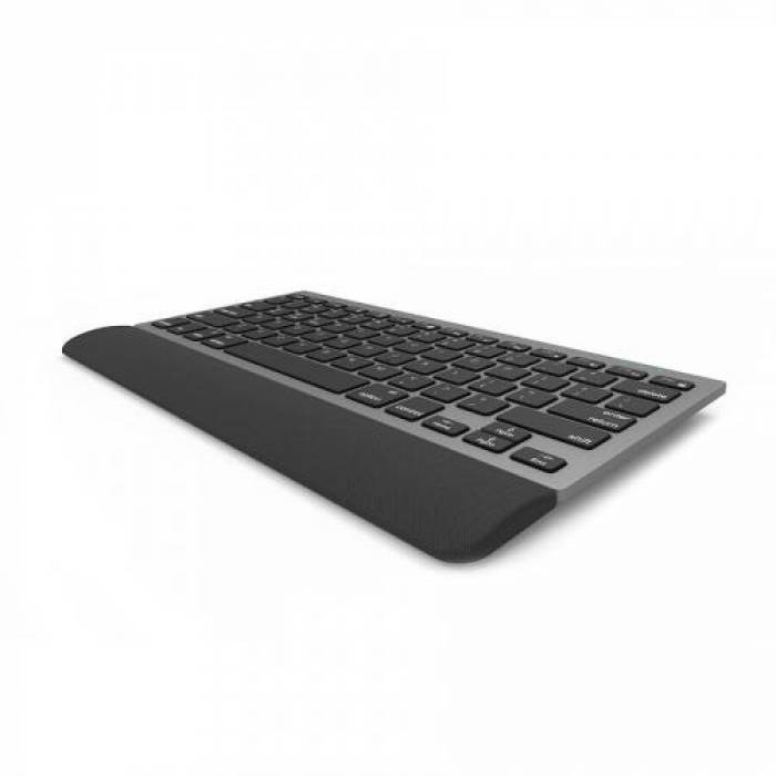 Tastatura Wireless Delux K3300D, USB Wireless/Bluetooth, Grey-Black