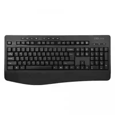 Tastatura Wireless Delux K6060G, USB Wireless/Bluetooth, Black