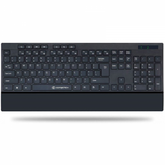 Tastatura wireless Gofreetech GFT-K002, USB, Black