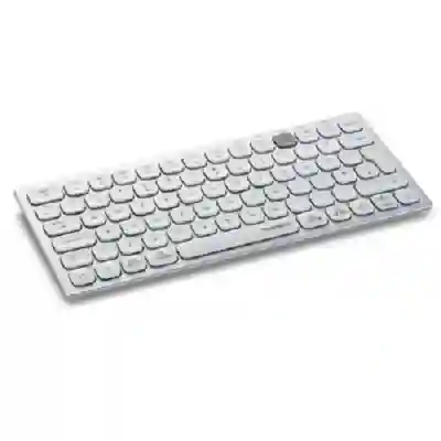Tastatura Wireless Kensington Dual Wireless Compact, Bluetooth, Silver