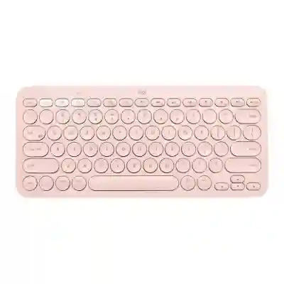 Tastatura Wireless Logitech K380 for Mac, Bluetooth, Layout UK, Rose