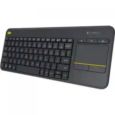 Tastatura Wireless Logitech K400, USB, Black