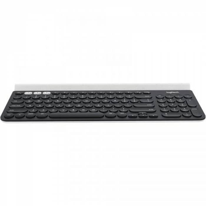 Tastatura Wireless Logitech K780, Bluetooth, Black-White