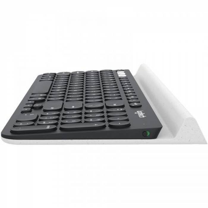 Tastatura Wireless Logitech K780, Bluetooth, Black-White