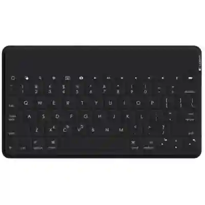 Tastatura Wireless Logitech Keys-To-Go, Bluetooth, Layout UK, Black