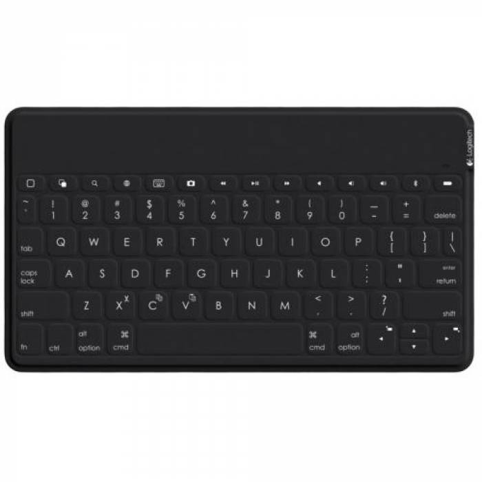 Tastatura Wireless Logitech Keys-To-Go, Bluetooth, Layout UK, Black