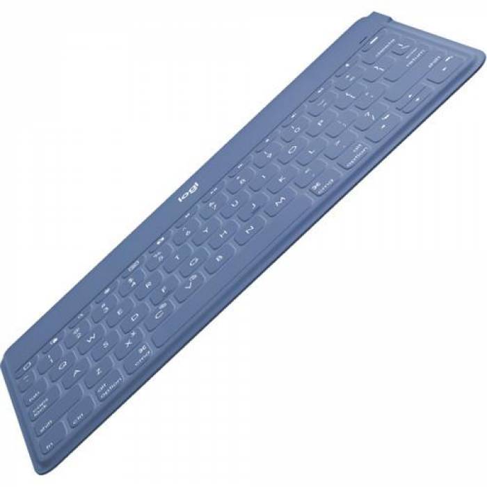 Tastatura Wireless Logitech Keys-To-Go, Bluetooth, Layout UK, Blue