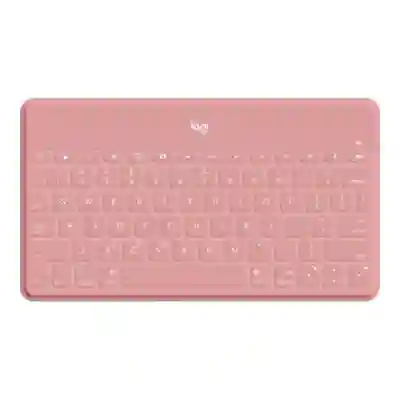 Tastatura Wireless Logitech Keys-To-Go, Bluetooth, Layout UK, Pink