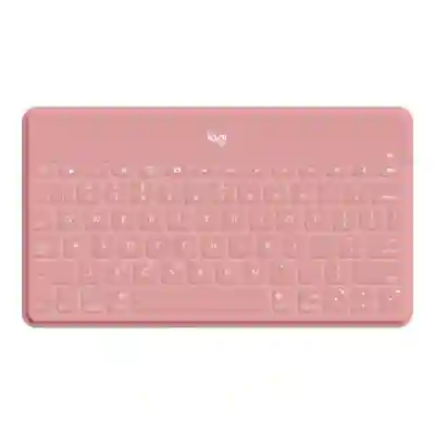 Tastatura Wireless Logitech Keys-To-Go, Bluetooth, Layout US, Blush