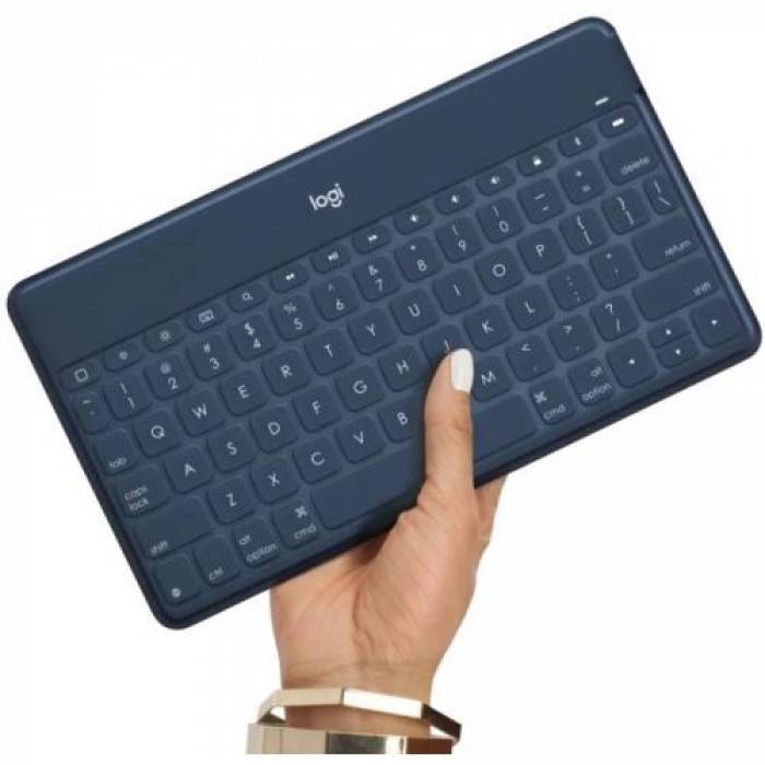 Tastatura Wireless Logitech Keys-To-Go, Bluetooth, Layout US, Blush