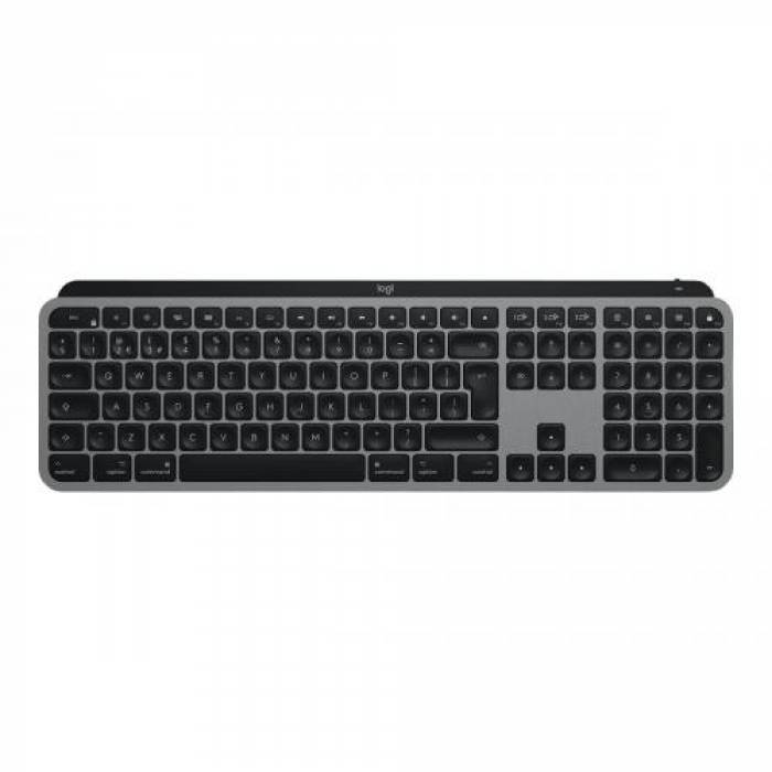 Tastatura Wireless Logitech MX Keys for MAC, White LED, USB, Space Grey