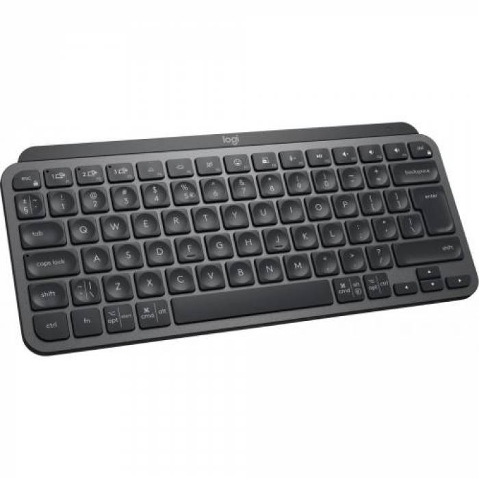 Tastatura Wireless Logitech MX Keys Mini, Bluetooth/USB, US Layout, Graphite