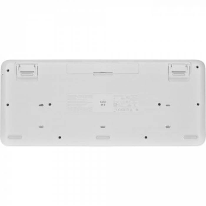 Tastatura Wireless Logitech Signature K650, Bluetooth/USB, Layout UK, Off-White