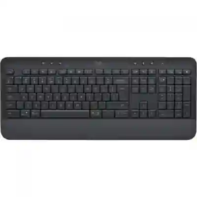 Tastatura Wireless Logitech Signature K650, Bluetooth/USB, Layout US, Graphite