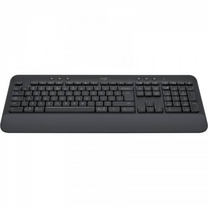 Tastatura Wireless Logitech Signature K650, Bluetooth/USB, Layout US, Graphite