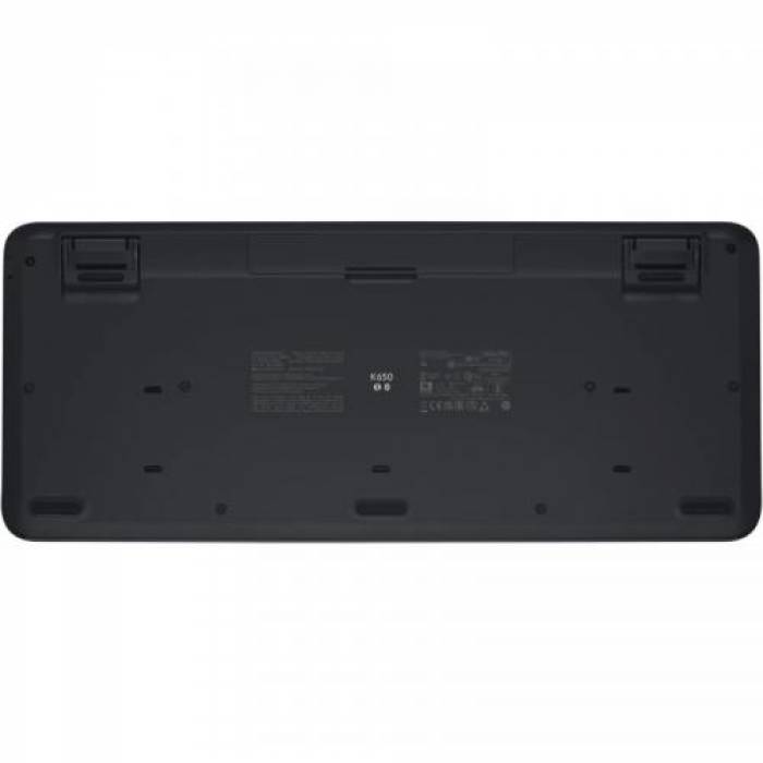 Tastatura Wireless Logitech Signature K650, Bluetooth/USB, Layout US, Graphite
