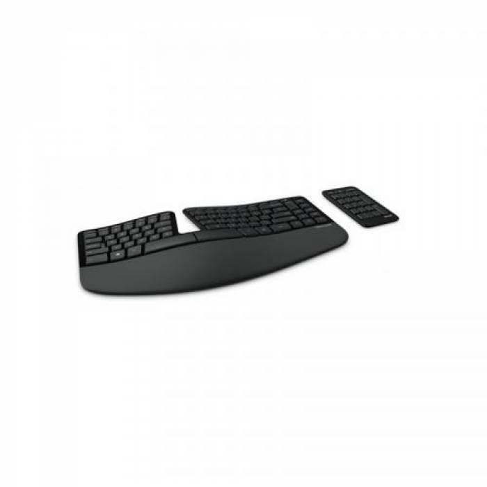 Tastatura Wireless Microsoft Sculpt Ergonomic Business, USB, Black