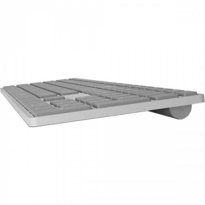Tastatura Wireless Microsoft Surface Sling WS2-00021, Bluetooth, Gray