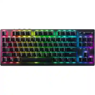 Tastatura Wireless Razer DeathStalker V2 Pro Tenkeyless, RGB LED, USB Wireless/Bluetooth, Black