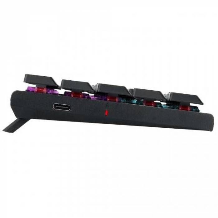 Tastatura Wireless Redragon Anivia Pro, RGB LED, USB Wireless/Bluetooth, Black