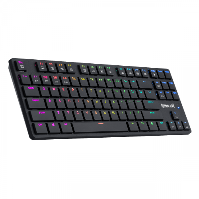 Tastatura Wireless Redragon Anubis, RGB LED, USB Wireless/Bluetooth, Black