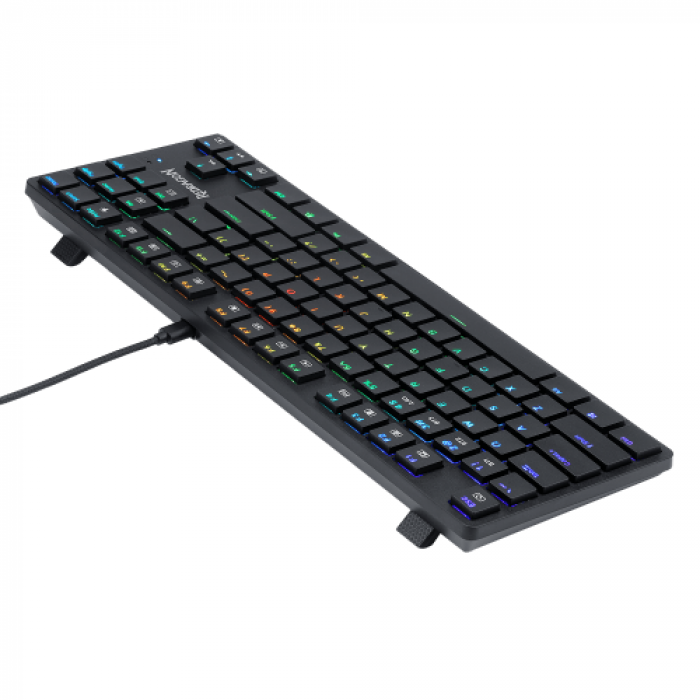 Tastatura Wireless Redragon Anubis, RGB LED, USB Wireless/Bluetooth, Black