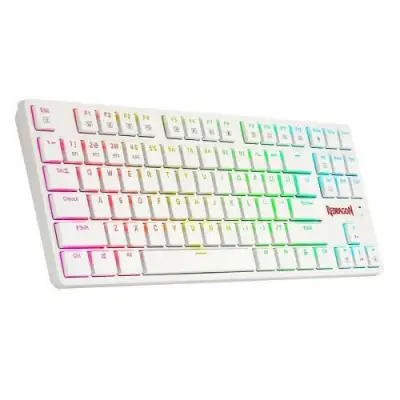 Tastatura Wireless Redragon Anubis, RGB LED, USB Wireless/Bluetooth, White
