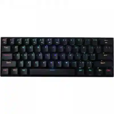 Tastatura Wireless Redragon Draconic, RGB LED, Bluetooth/USB, Black