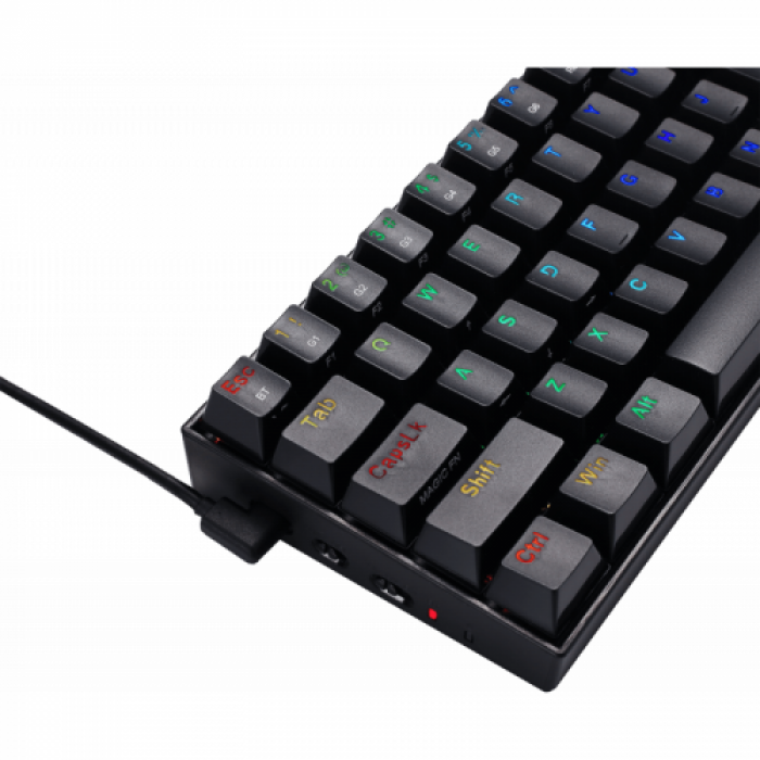 Tastatura Wireless Redragon Draconic, RGB LED, Bluetooth/USB, Black