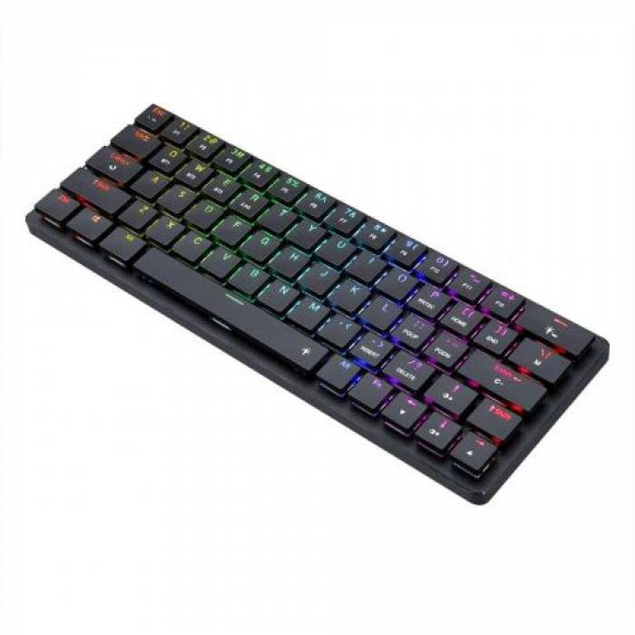 Tastatura Wireless Redragon Elise Pro, RGB LED, USB Wireless/Bluetooth, Black