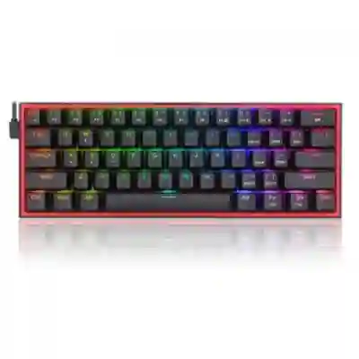 Tastatura Wireless Redragon Fizz Pro, RGB LED, Bluetooth/USB Wireless/USB, Black