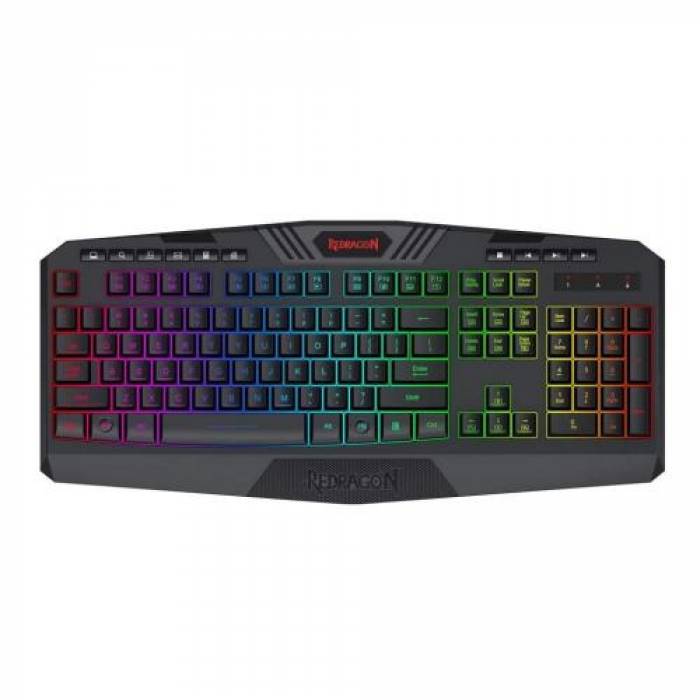 Tastatura Wireless Redragon K503KS-BK, RGB LED, USB, Black