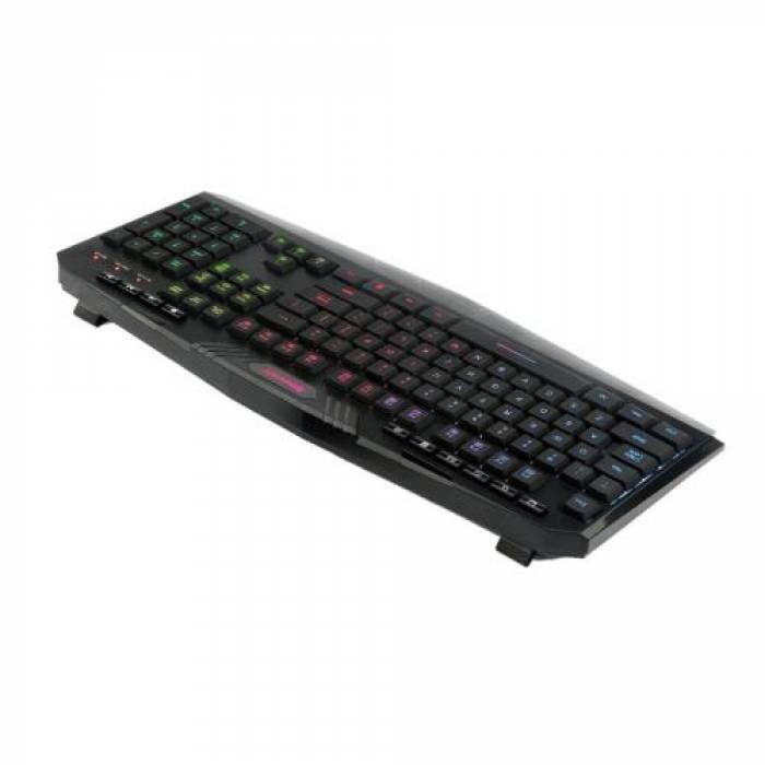 Tastatura Wireless Redragon K503KS-BK, RGB LED, USB, Black