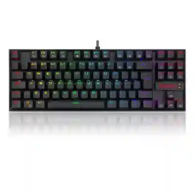 Tastatura Wireless Redragon Kumara Pro, RGB LED, USB Wireless/Bluetooth, Black