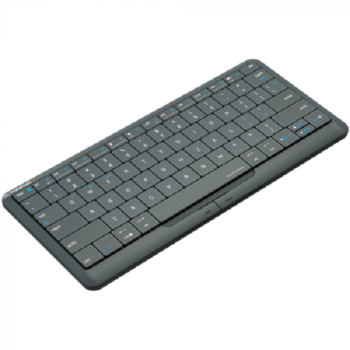 Tastatura Wireless SMART Prestigio Click&Touch 2, Bluetooth, TouchPad, Layout EN, Space Grey