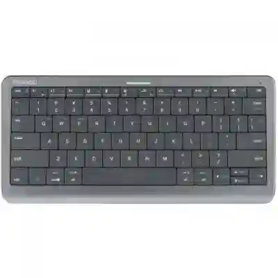 Tastatura Wireless SMART Prestigio Click&Touch, Bluetooth, TouchPad, Layout US, Space Grey