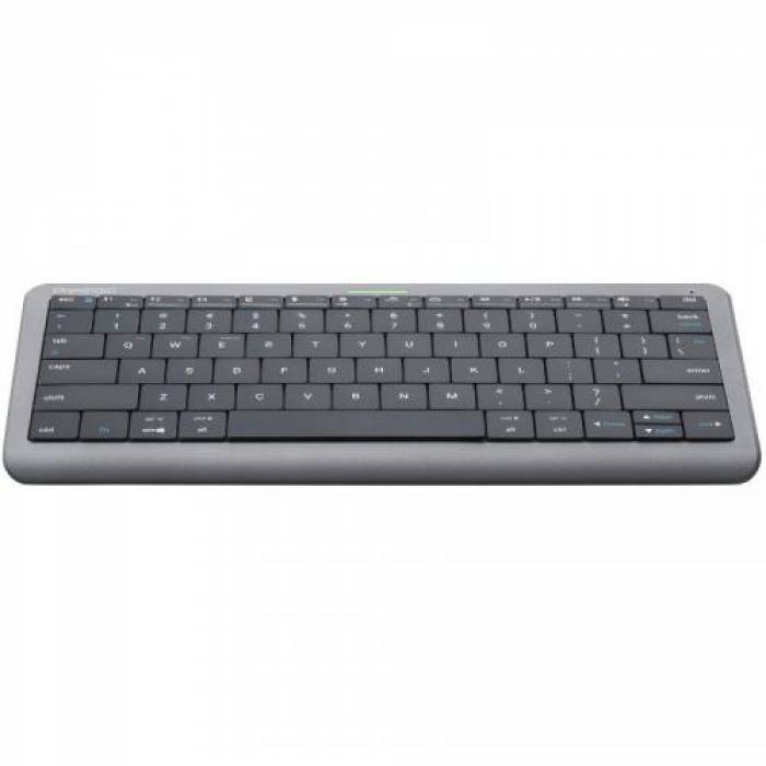 Tastatura Wireless SMART Prestigio Click&Touch, Bluetooth, TouchPad, Layout US, Space Grey