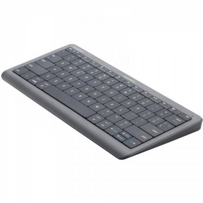 Tastatura Wireless SMART Prestigio Click&Touch, Bluetooth, TouchPad, Layout US, Space Grey